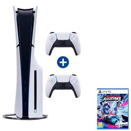 Konzola Playstation 5 Slim + PS5 Dualsense Controller Wireless + Destruction AllStars PS5