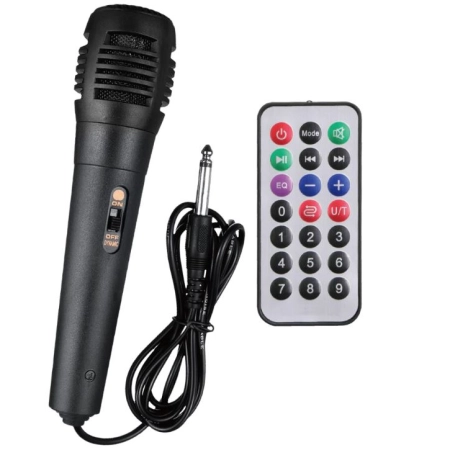 XO Bluetooth Speaker + Karaoke MIC F55 Boat Double Horn RGB Black 20W