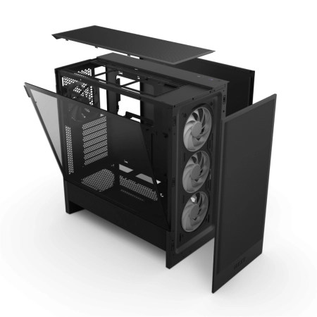 NZXT Gaming Case H5 Flow RGB Black