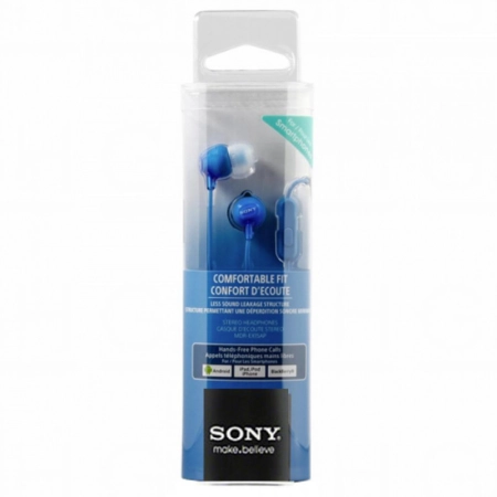 Sony slušalice EX-15 plave sa mikrofonom