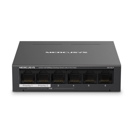  Mercusys MS106LP Desktop Switch 6x10/100 + 4-Port PoE+ 
