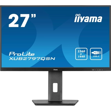 27"IIYAMA XUB2797QSN-B2 ProLite Pivot USB-C Display