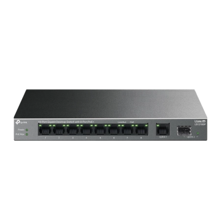 TP-Link TL-LS1210GP 10-Port Gigabit Switch 8-Port PoE+