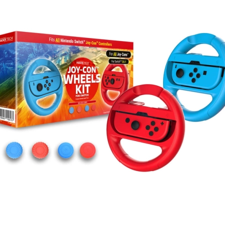 Maxx Tech Joy-Con Wheels & Grips 2in1 Nintendo Switch