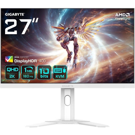 27" GIGABYTE M27QA ICE 2K 180Hz Gaming White Display
