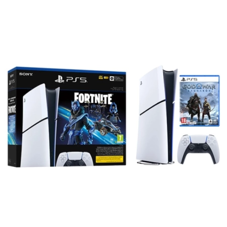 Konzola Playstation 5 Slim Digital + Fortnite VCH + God of War Ragnarok VCH