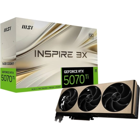 MSI nVidia GeForce RTX 5070 TI 16G INSPIRE 3X OC PLUS