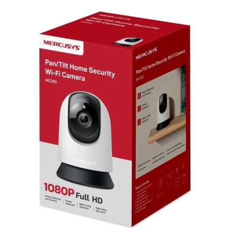 Mercusys Pan/Tilt Home Security Wi-Fi Camera MC200