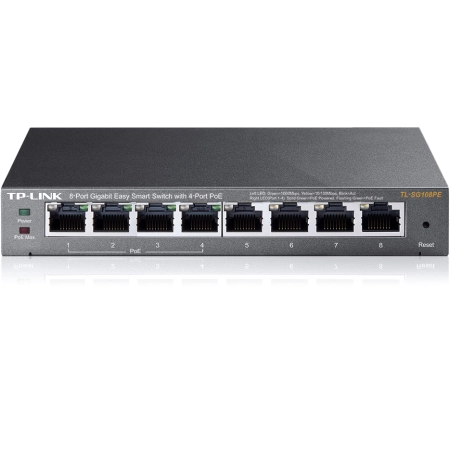 TP-Link TL-SG108PE Easy Smart Switch 8x10/100/1000 with 4-Port PoE+