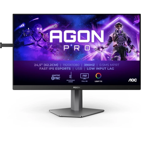 24.5" AOC AG256FS Agon Pro 390Hz Gaming Display