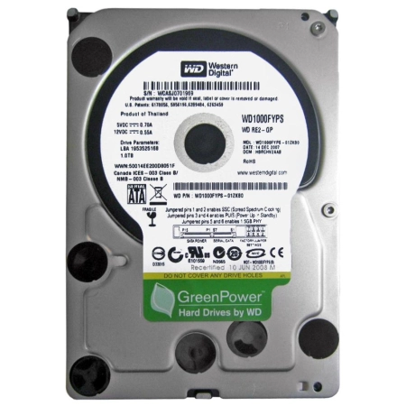 WD HDD 1TB SATA3 7200RPM