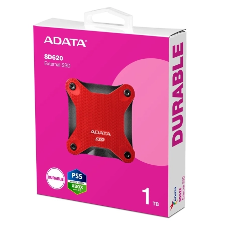 ADATA 1TB external SSD Durable SD620 Red