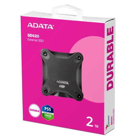 ADATA 2TB external SSD Durable SD620 Black