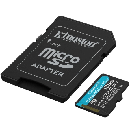 Kingston MicroSD Canvas GO Select Plus Memory Card 128GB V30
