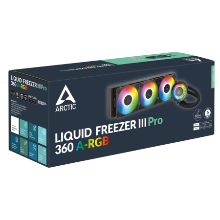 Arctic CPU Cooler Liquid Freezer III Pro 360 A-RGB Black