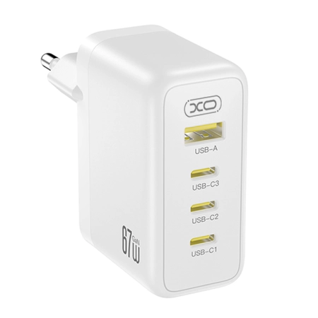 XO Charger CE39 3x USB-C + USB-A 67W Fast Charger