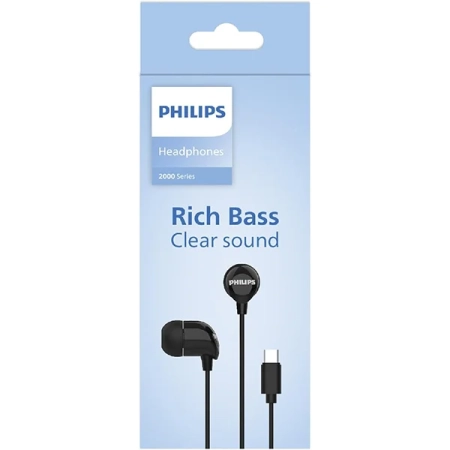 Philips In-Ear Slušalice sa mikrofonom Type-C TAE2146BK Black