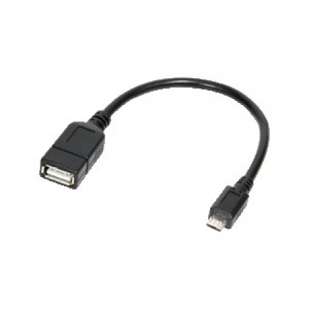LogiLink Micro USB B/M to USB A/F OTG cable 0.2m AA0035