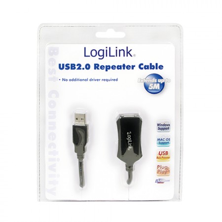 LogiLink USB Cable Extender (Repeater) 5m UA0001A