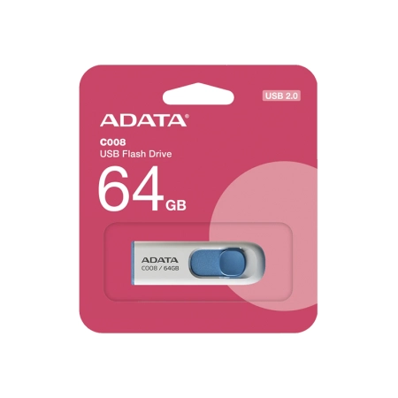 ADATA USB Memorija C008 64GB USB 2.0 Bijelo-plavi